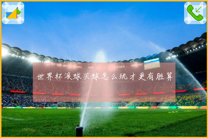 世界杯滚球买球怎么玩才更有胜算