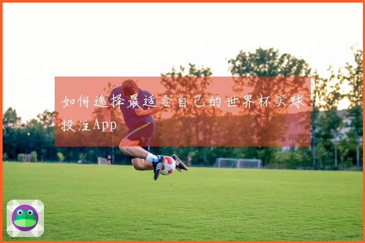 如何选择最适合自己的世界杯买球投注App